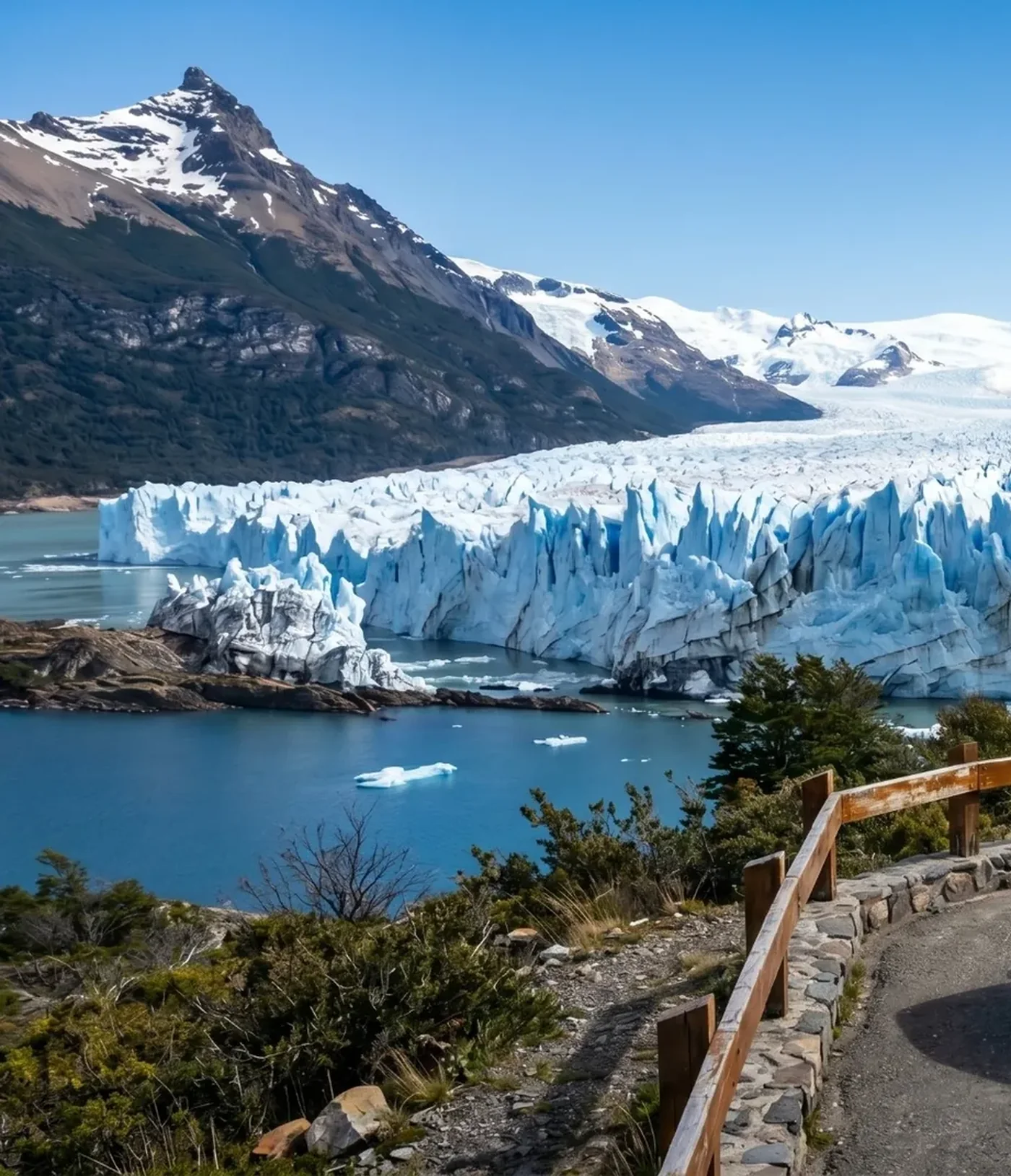Paisaje del Glaciar Perito Moreno en El Calafate